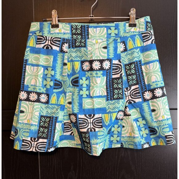Ripskirt Hawaii Wrap Skirt Size Small Tahiti Print Multicolor Length 1 NWT